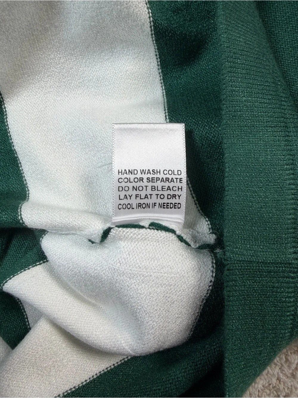 Judith March Golf Stripe Sweater Mini Skirt Green White Preppy Tennis Large
